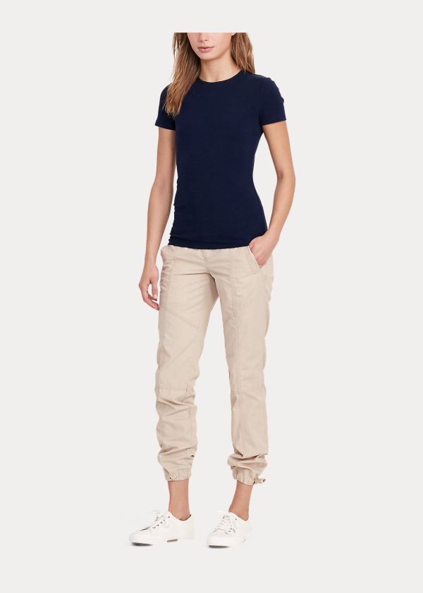 Women's Ralph Lauren Cotton-Blend T Shirts | 175029QCJ